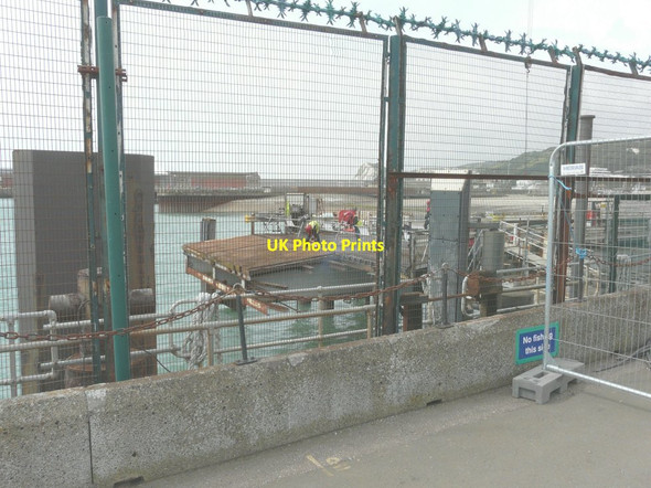 Photo 6"x4" Removing the loading ramp of the former hovercraft station Dover\/TR3141 c2014