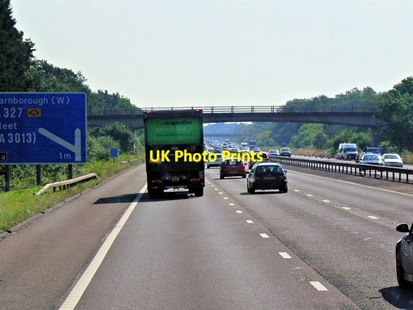 Photo 6"x4" Eastbound M3 near Fleet Fleet\/SU8054 c2014
