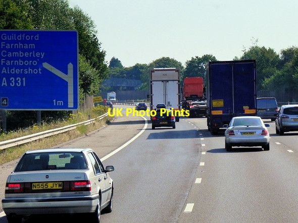 Photo 6"x4" Eastbound M3 near Cove Southwood\/SU8455 c2014