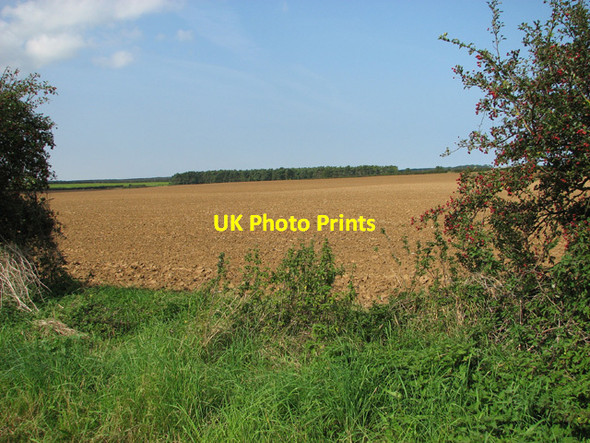 Photo 6"x4" Fields north of Docking Docking c2014