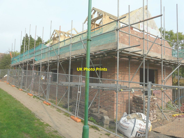 Photo 6"x4" Erection of a pair of semi-detached houses Wye c2014