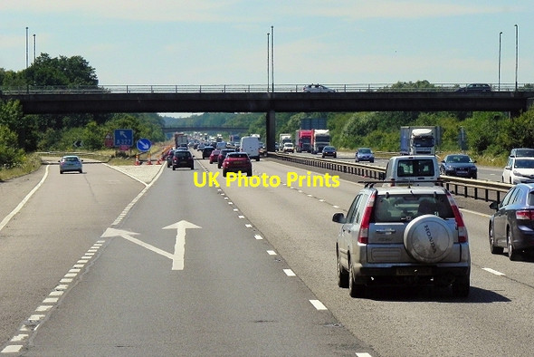 Photo 6"x4" Westbound M3, Bridge at Junction 4a Southwood\/SU8455 c2014