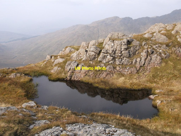 Photo 6"x4" Small lochan on Beinn a'Chroin Stob Glas Bheag c2014
