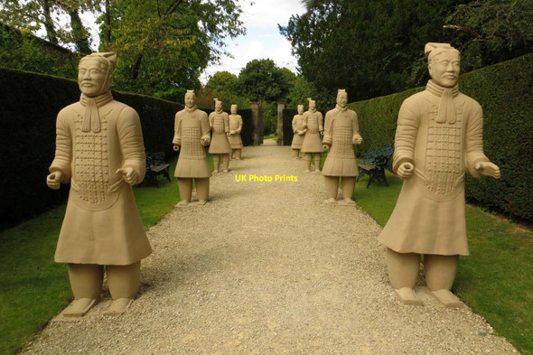 Photo 6"x4" Terracotta warriors at Buscot Park Buscot c2014