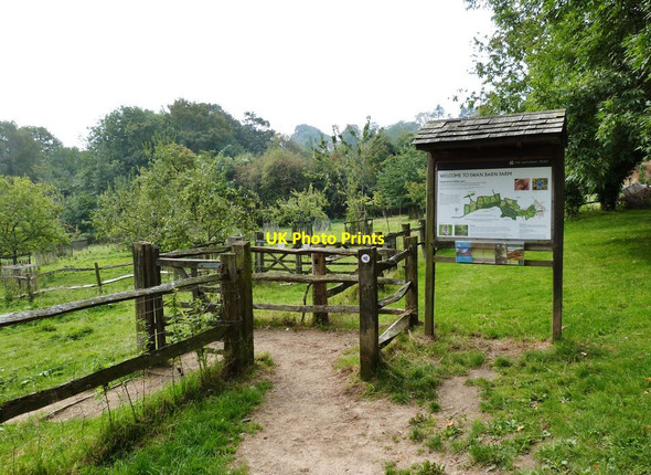 Photo 6"x4" Footpath through Swan Barn Farm, Haslemere Haslemere c2014