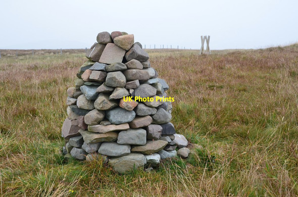Photo 6"x4" Cairn on Whitehope Heights Whitehope Heights c2014