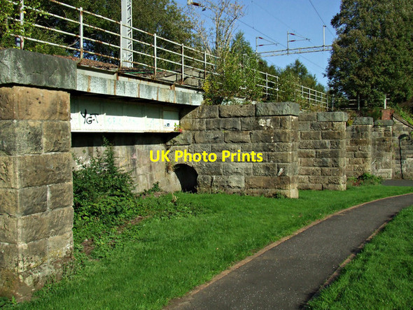 Photo 6"x4" Railway line at Ladyburn Greenock\/NS2776 c2014