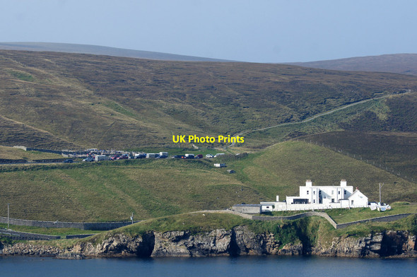 Photo 6"x4" Burrafirth Shore Station and a caaing at Hermaness from Buddabrake Burrafirth c2014
