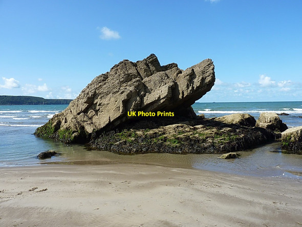 Photo 6"x4" Shag Rock Broad Haven\/SM8613 c2014
