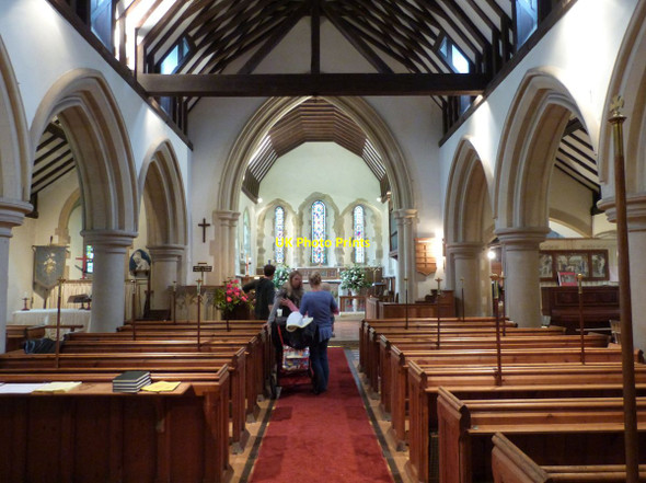 Photo 6"x4" The Nave, Fittleworth parish church Churchwood c2014