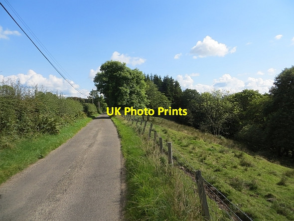 Photo 6"x4" Minor road, Kirkmichael Ae c2014