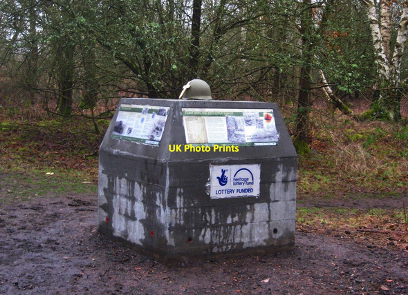 Photo 6"x4" Burlish Camp Project - commemorative block (March 2013), near Stourport-on-Severn Stourport-on-Severn c2013
