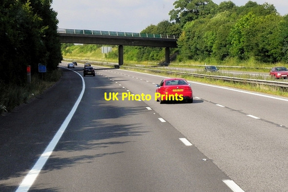 Photo 6"x4" Eastbound M3, Bridge near Abbots Worthy Abbots Worthy c2014