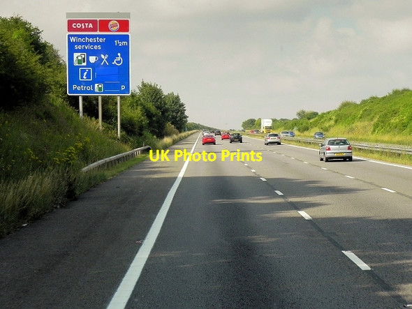 Photo 6"x4" Northbound M3 Kings Worthy c2014