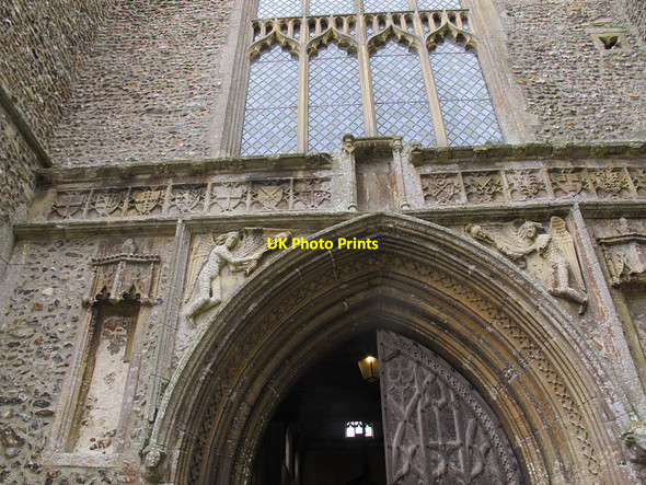 Photo 6"x4" St Peter & St Paul, Salle: carved angels Reepham\/TG1023 c2014