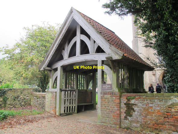 Photo 6"x4" Salle church lych gate Reepham\/TG1023 c2014