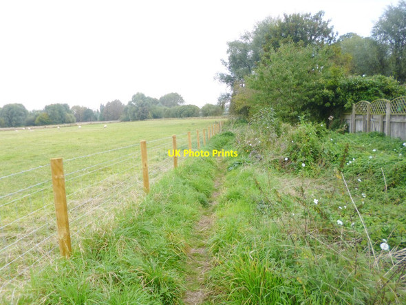 Photo 6"x4" Nether Heyford, footpath Nether Heyford c2014