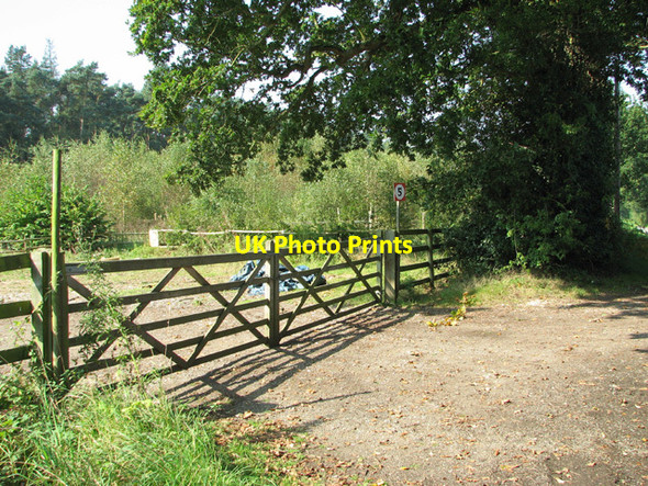 Photo 6"x4" Gated entrance by Long Covert Cangate c2014