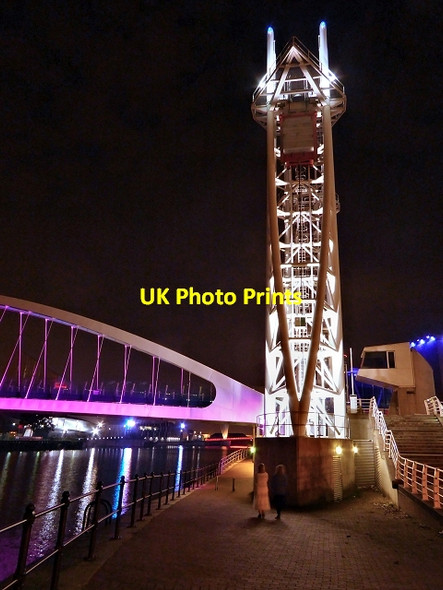 Photo 6"x4" The Lowry Bridge, Salford Quays Salford\/SJ8098 c2014