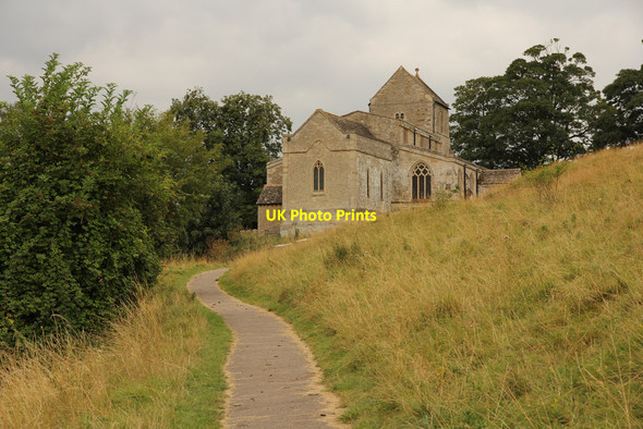 Photo 6"x4" Church path Wadenhoe c2014
