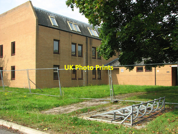 Photo 6"x4" Empty bicycle rack beside Jaguar Drive Little Hautbois c2014