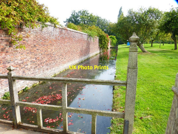 Photo 6"x4" Moat at Barrington Court Barrington\/ST3818 c2014