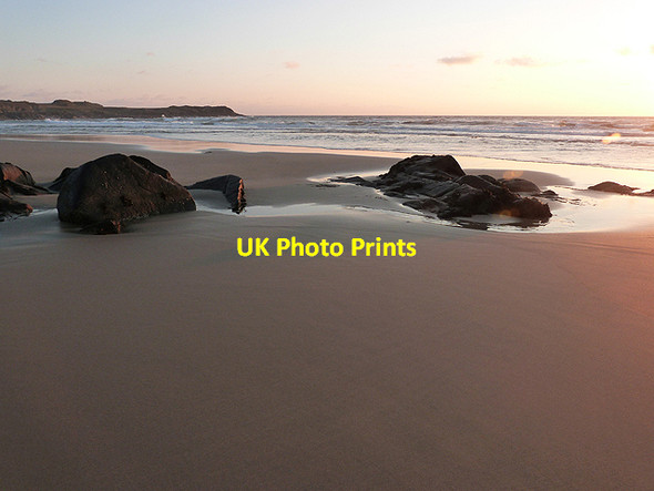 Photo 6"x4" Saligo Bay at sunset Kilchoman c2014