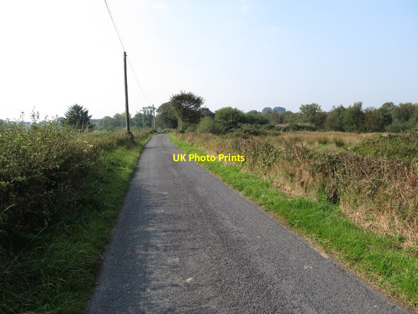 Photo 6"x4" View south-westwards along the eastern end of Teer Road Crossmaglen c2014