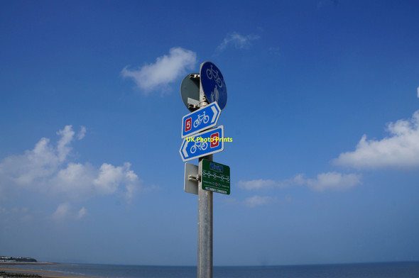 Photo 6"x4" National Cycle Route 5 Finger Post Abergele c2014