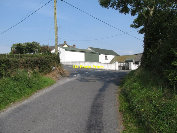 Photo 6"x4" Corliss Road at its junction with Drumlougher Road Drumakill c2014