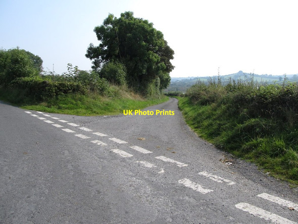 Photo 6"x4" Lough Road at its junction with Drumlougher Road Cullyhanna c2014