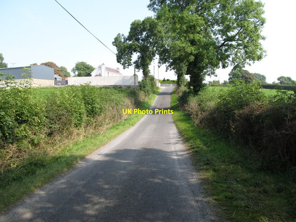 Photo 6"x4" Drumlougher Road ascending eastwards towards Drumlougher Cross Roads Cullyhanna c2014