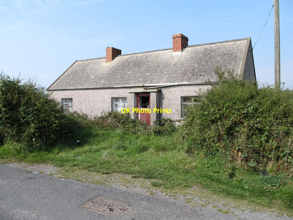 Photo 6"x4" Disused cottage at the eastern end of Drumlougher Road Cullyhanna c2014