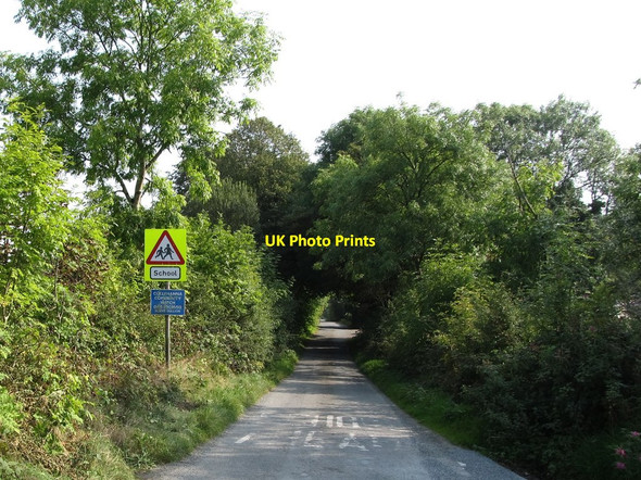 Photo 6"x4" Approaching Anamar Primary School on the Kiltybane Road Cullyhanna c2014