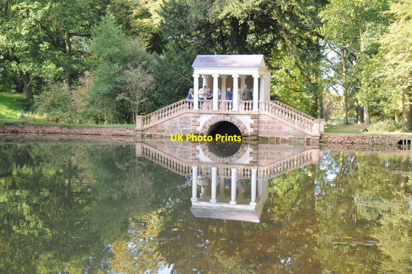 Photo 6"x4" Palladian Bridge, Hagley Park Clent c2014