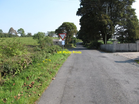 Photo 6"x4" Kiltybane Road approaching the junction with Cloghoge Road (B135) Cullyhanna c2014