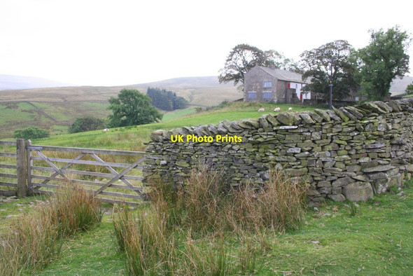 Photo 6"x4" View of Banks over dry stone walls beside road to Adamthwaite Ravenstonedale c2014
