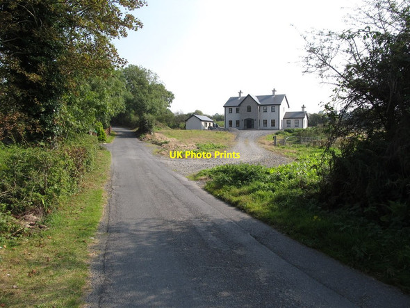 Photo 6"x4" Newly constructed house at the south-eastern end of Kiltybane Road Cullyhanna c2014