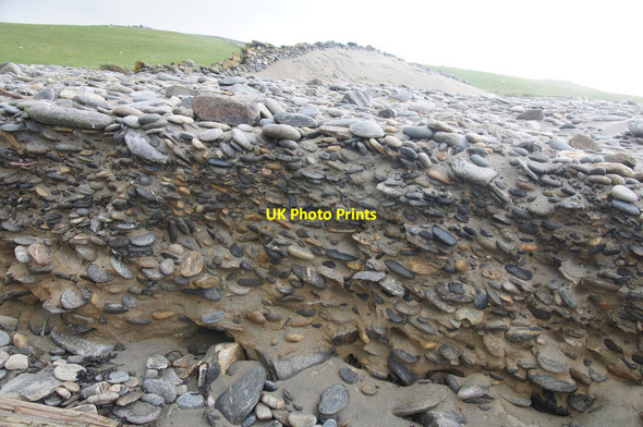 Photo 6"x4" Profile of Lund beach Underhoull c2014 P1