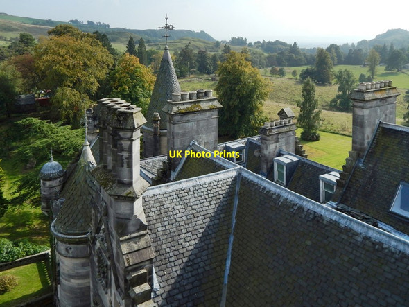 Photo 6"x4" Overtoun House: rooftop view Dumbarton c2014