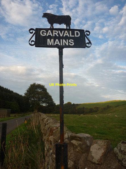 Photo 6"x4" East Lothian Farm Signs : Garvald Mains Garvald\/NT5870 c2014