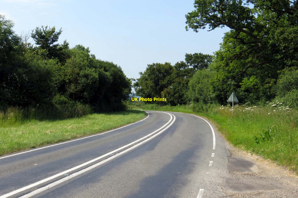 Photo 6"x4" The B4011 to Thame Boarstall c2014