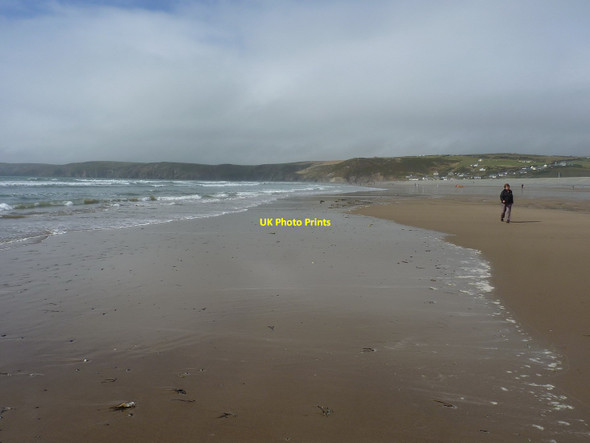 Photo 6"x4" Northwards along Newgale Sands Newgale c2014