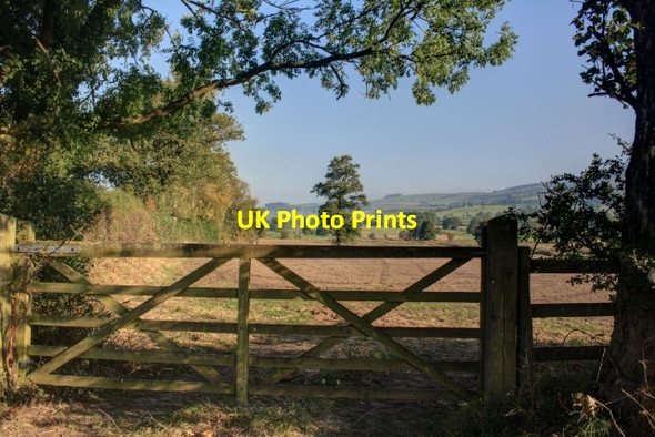 Photo 6"x4" Gate into Field Near Stockmeadows Meerbrook c2014