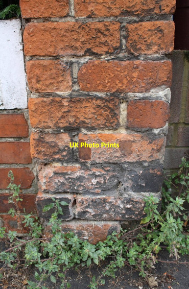 Photo 6"x4" Site of benchmark on party wall of Nos. 127\/129 Amity Road Reading c2014