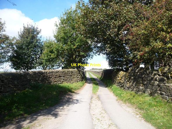 Photo 6"x4" Sconce Lane at the 177 metre spot height Baildon c2014