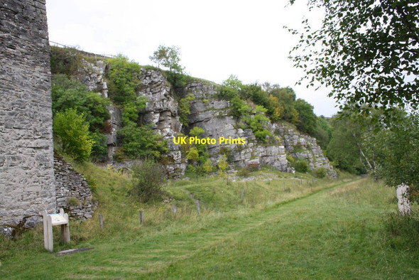 Photo 6"x4" Disused quarry next to lime kilns beside dismantled railway Brownber\/NY7005 c2014