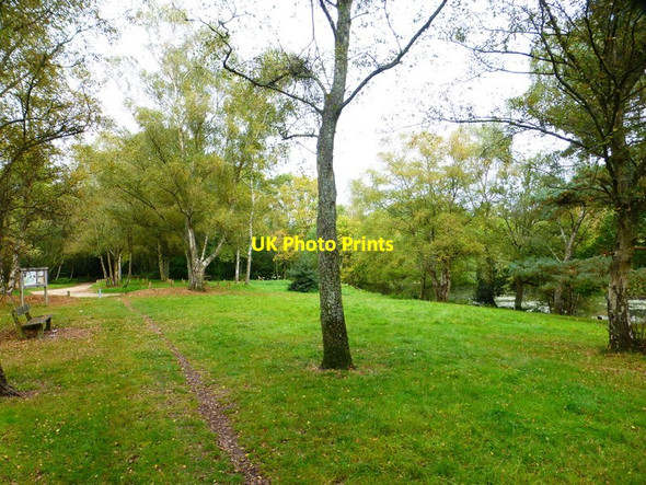 Photo 6"x4" Path on Yately Common Cricket Hill c2014
