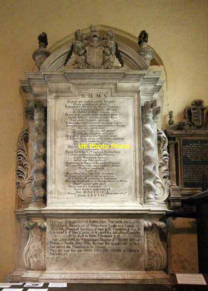 Photo 6"x4" St Mary West Horsley - Wall monument West Horsley c2014