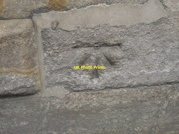 Photo 6"x4" St Giles church benchmark Pontefract c2014